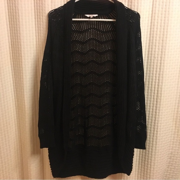 Candies Sweater women’s size xs junior black longer sweater see thru - Picture 4 of 15